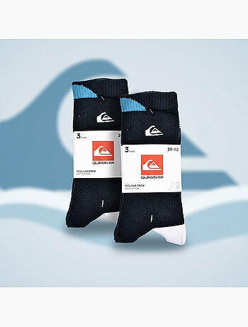 Pack de 6 calcetines hombre Crew Quiksilver Regular