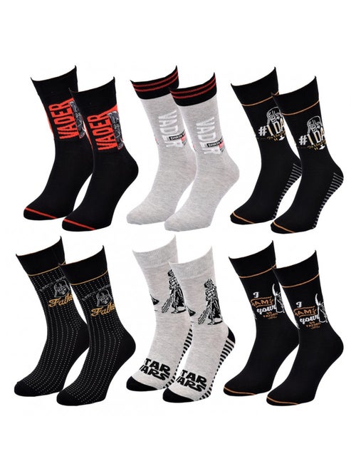 Pack de 6 calcetines hombre LICENCE - Kiabi Pack de 6 calcetines hombre LICENCE - Kiabi