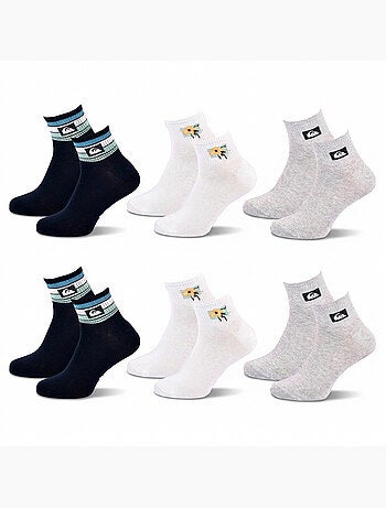 Pack de 6 Calcetines Hombre QUARTER Deporte QUIKSILVER