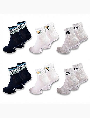 Pack de 6 Calcetines Hombre QUARTER Deporte QUIKSILVER