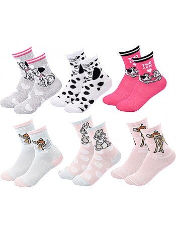 Pack de 6 calcetines niña DISNEY CLASSIC