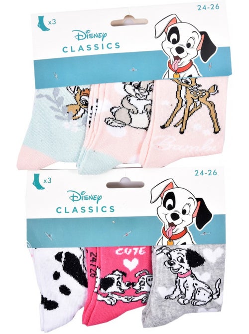 Pack de 6 calcetines niña DISNEY CLASSIC - Kiabi