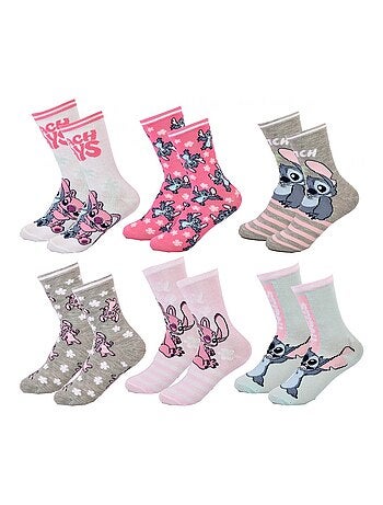 Pack de 6 calcetines niña DISNEY LILO ET STITCH
