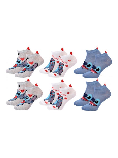 Pack de 6 calcetines niña DISNEY LILO ET STITCH - Kiabi