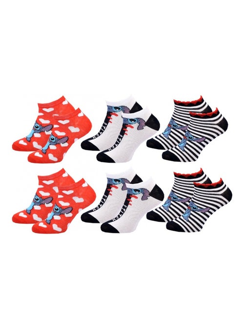 Pack de 6 calcetines niña DISNEY LILO ET STITCH - Kiabi