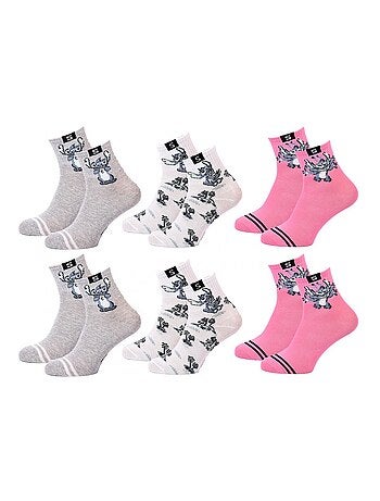 Pack de 6 calcetines niña DISNEY LILO ET STITCH