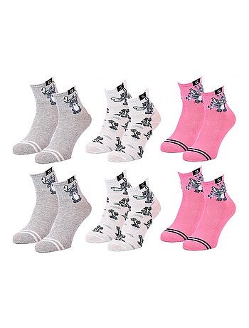 Pack de 6 calcetines niña DISNEY LILO ET STITCH