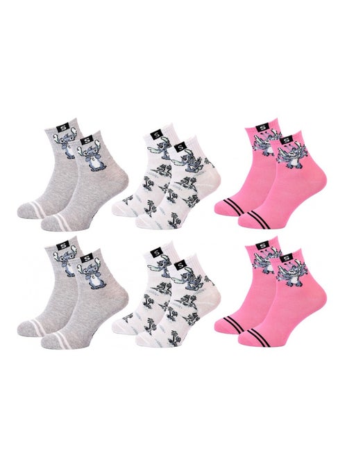 Pack de 6 calcetines niña DISNEY LILO ET STITCH - Kiabi
