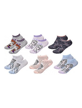 Pack de 6 calcetines niña LA REINE DES NEIGES