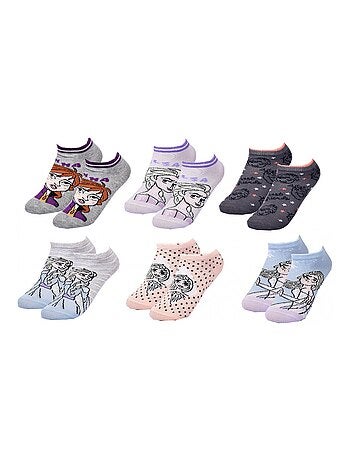Pack de 6 calcetines niña LA REINE DES NEIGES