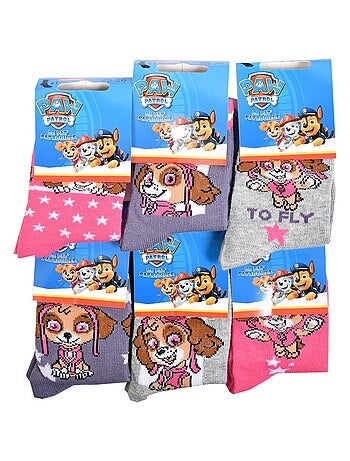 Pack de 6 calcetines niña PAT PATROUILLE