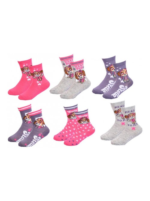 Pack de 6 calcetines niña PAT PATROUILLE - Kiabi