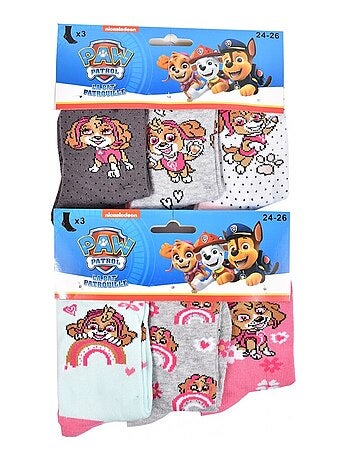 Pack de 6 calcetines niña PAT PATROUILLE
