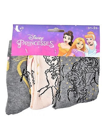 Pack de 6 calcetines niña PRINCESAS DISNEY