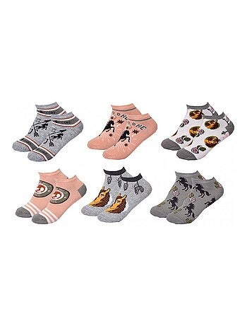 Pack de 6 calcetines niña SPIRIT