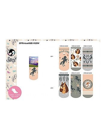 Pack de 6 calcetines niña SPIRIT