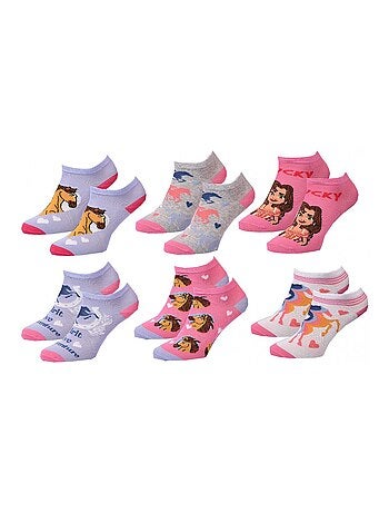 Pack de 6 calcetines niña SPIRIT
