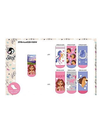 Pack de 6 calcetines niña SPIRIT