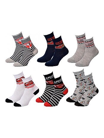 Pack de 6 calcetines niño CARS