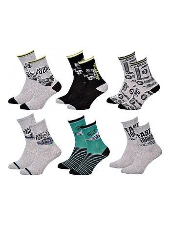 Pack de 6 calcetines niño FAST AND FURIOUS