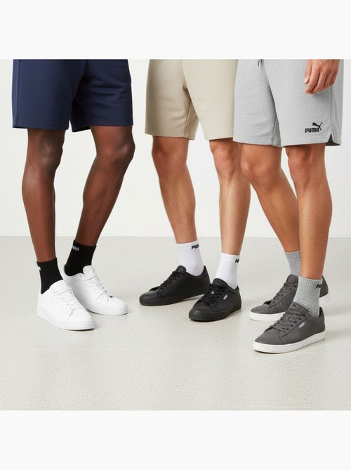 Pack de 6 calcetines puma unisex quarter algodón suave - Kiabi Pack de 6 calcetines puma unisex quarter algodón suave - Kiabi