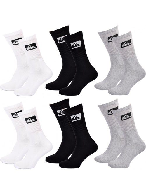Pack de 6 calcetines QUIKSILVER acolchados crew - Kiabi