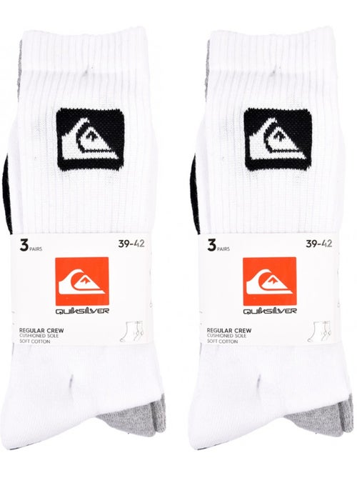 Pack de 6 calcetines QUIKSILVER acolchados crew - Kiabi