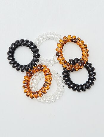 Pack de 6 gomas de pelo tipo tortis