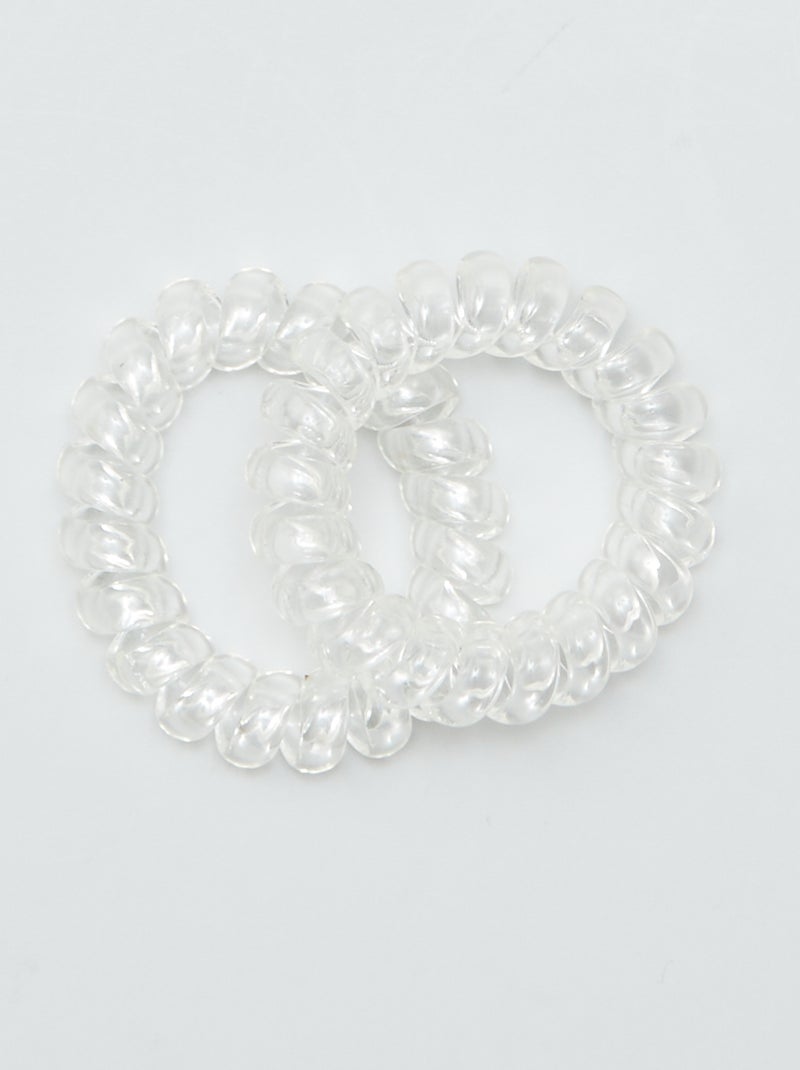 Pack de 6 gomas de pelo tipo tortis NEGRO - Kiabi