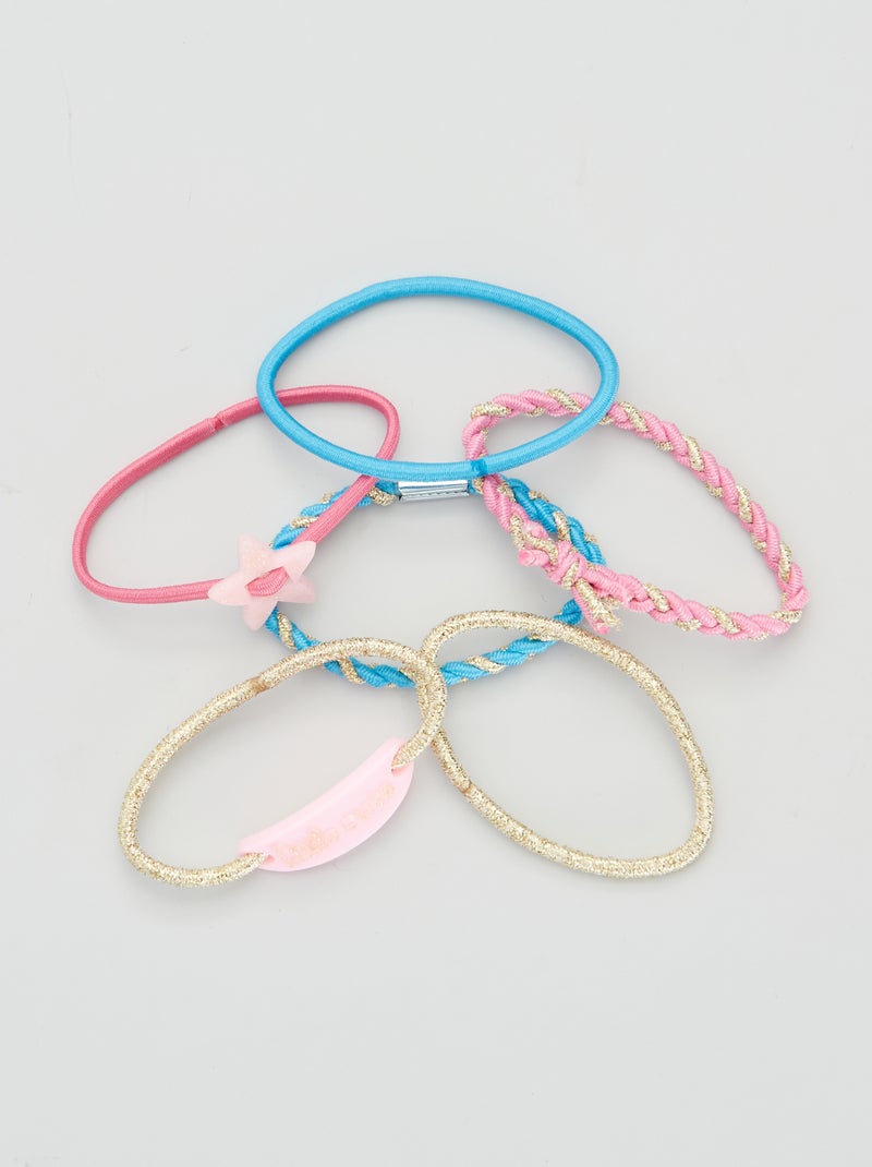 Pack de 6 gomas elásticas fantasía BEIGE - Kiabi