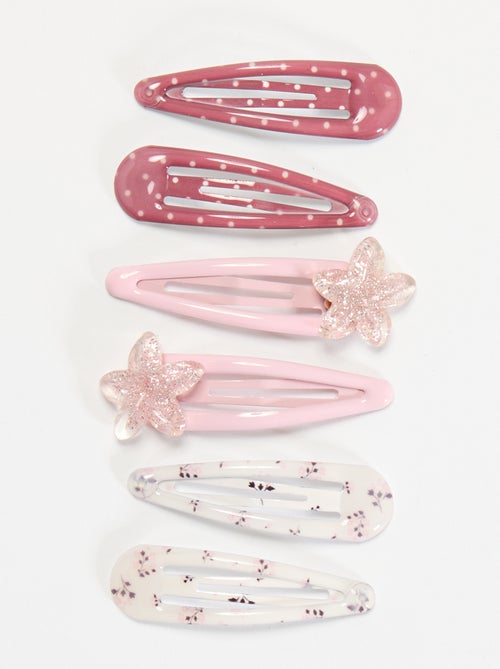 Pack de 6 horquillas clic clac - Kiabi