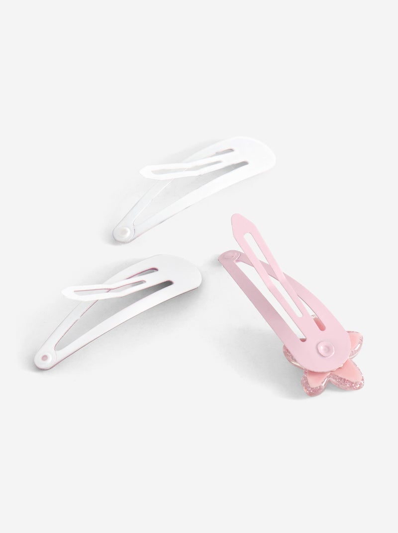Pack de 6 horquillas clic clac Rosa - Kiabi