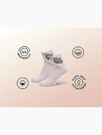 Pack de 6 pares calcetines cortos quarter ROXY