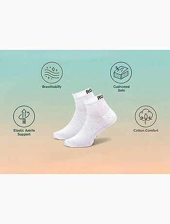 Pack de 6 pares calcetines cortos quarter ROXY
