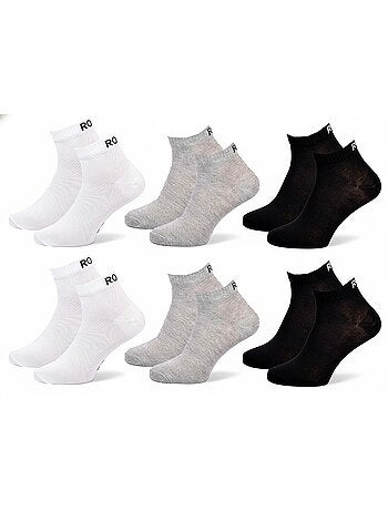 Pack de 6 pares calcetines cortos quarter ROXY