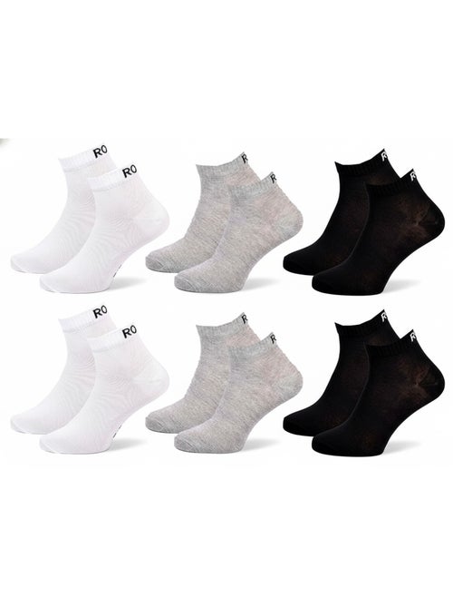 Pack de 6 pares calcetines cortos quarter ROXY - Kiabi