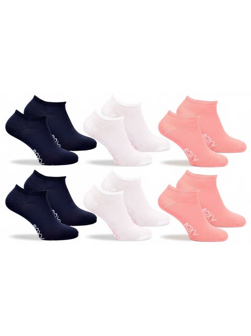 Pack de 6 pares calcetines cortos sneaker ROXY - Kiabi