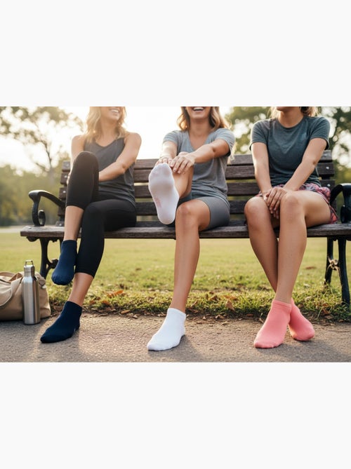 Pack de 6 pares calcetines cortos sneaker ROXY - Kiabi
