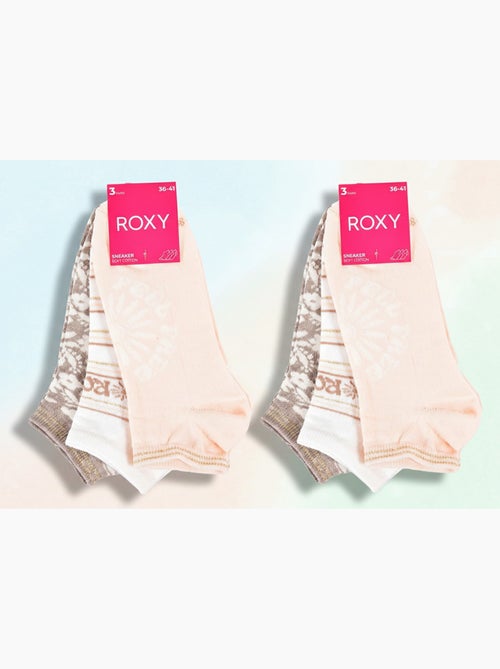 Pack de 6 pares calcetines cortos sneaker ROXY - Kiabi
