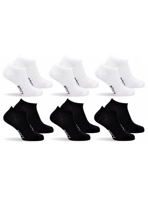 Pack de 6 pares calcetines cortos sneaker ROXY - Kiabi