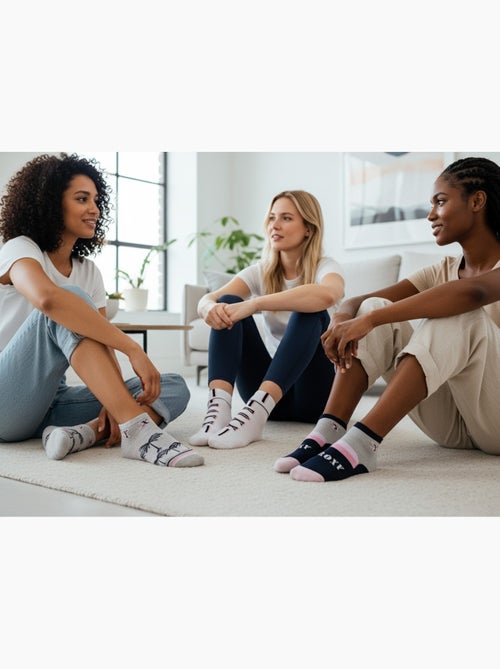 Pack de 6 pares calcetines cortos sneaker ROXY - Kiabi