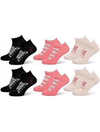 Pack de 6 pares calcetines cortos sneaker ROXY
