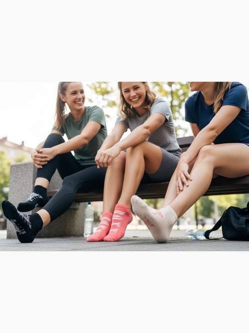 Pack de 6 pares calcetines cortos sneaker ROXY - Kiabi