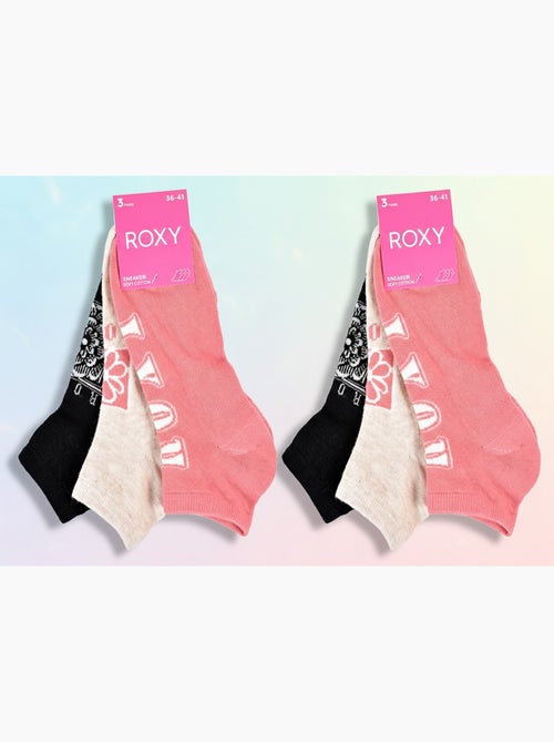 Pack de 6 pares calcetines cortos sneaker ROXY - Kiabi