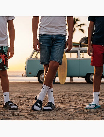 Pack de 6 Pares Calcetines Niño Quarter QUIKSILVER Deporte