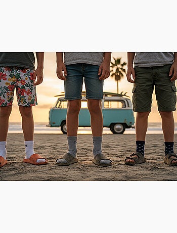Pack de 6 Pares Calcetines Niño Quarter QUIKSILVER Deporte