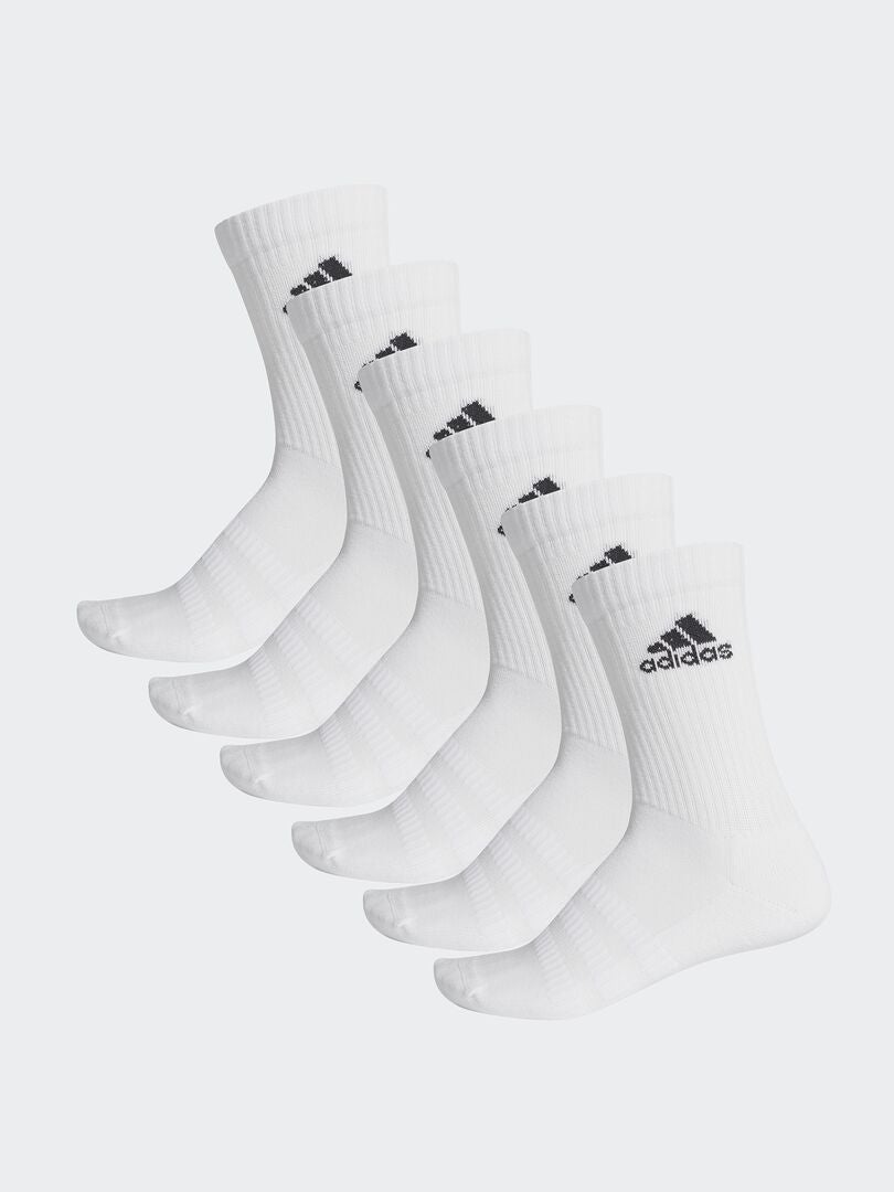 Pack de 6 pares de calcetines 'Adidas' BLANCO - Kiabi