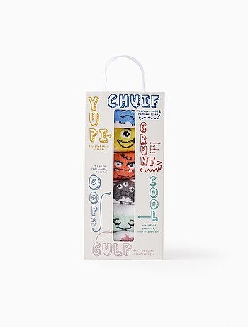 Pack de 6 pares de calcetines 'emociones'