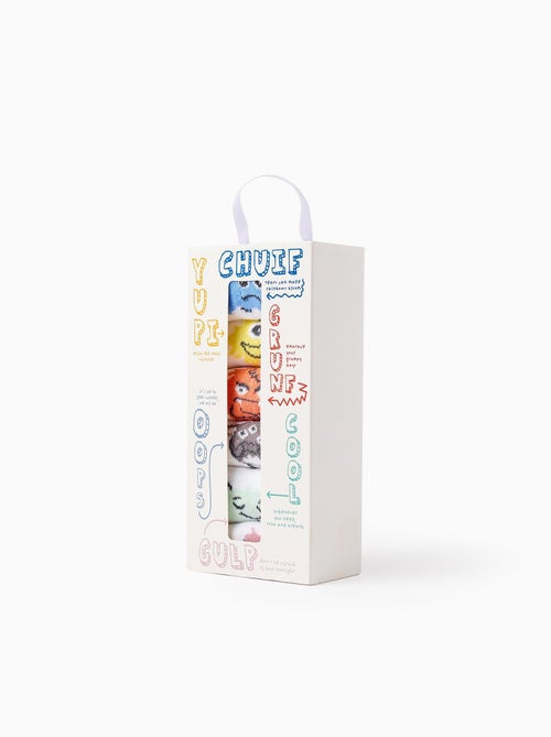 Pack de 6 pares de calcetines 'emociones' - Kiabi Pack de 6 pares de calcetines 'emociones' - Kiabi