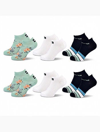 Pack de 6 pares de calcetines hombre Sneaker Sport QUIKSILVER